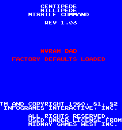 Centipede / Millipede / Missile Command (rev 1.03)